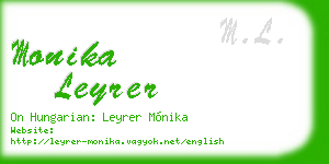 monika leyrer business card