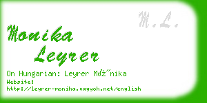 monika leyrer business card